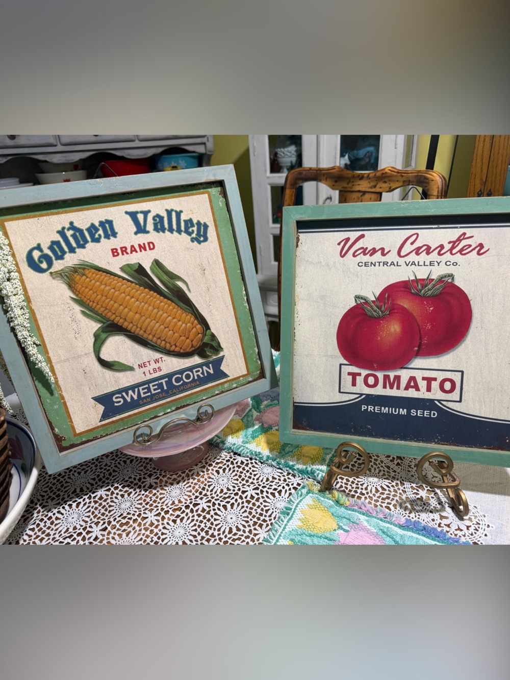 Farmhouse mater and corn wall hanging decor